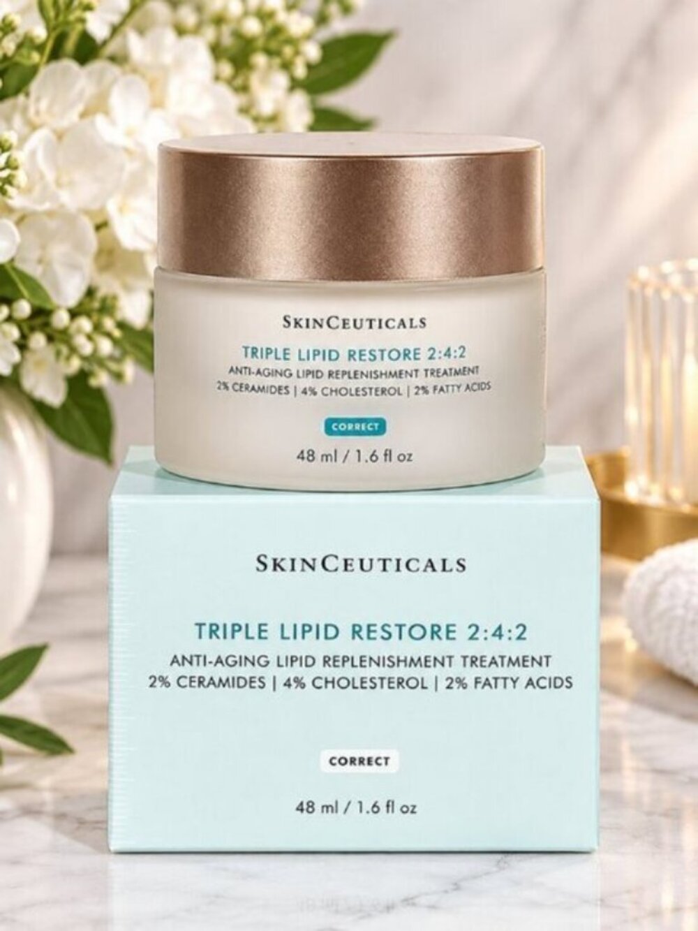 SkinCeuticals' Triple Lipid Restore 1.6 oz Face Cream 2:4:2,48ml